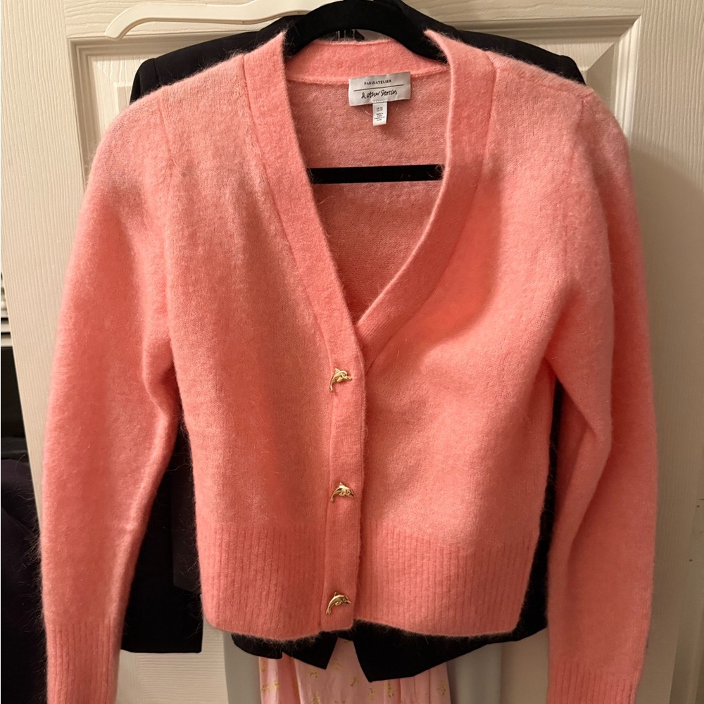 & Other Stories Pink Cardigan